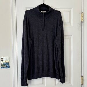 Goodthreads Men's Lightweight 100% Merino Wool Quarter Zip